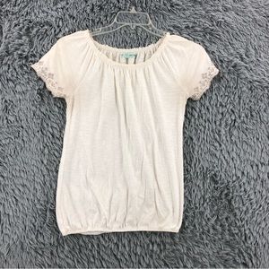 Maurices Blouse Womens Medium Embroidered Sleeve Top